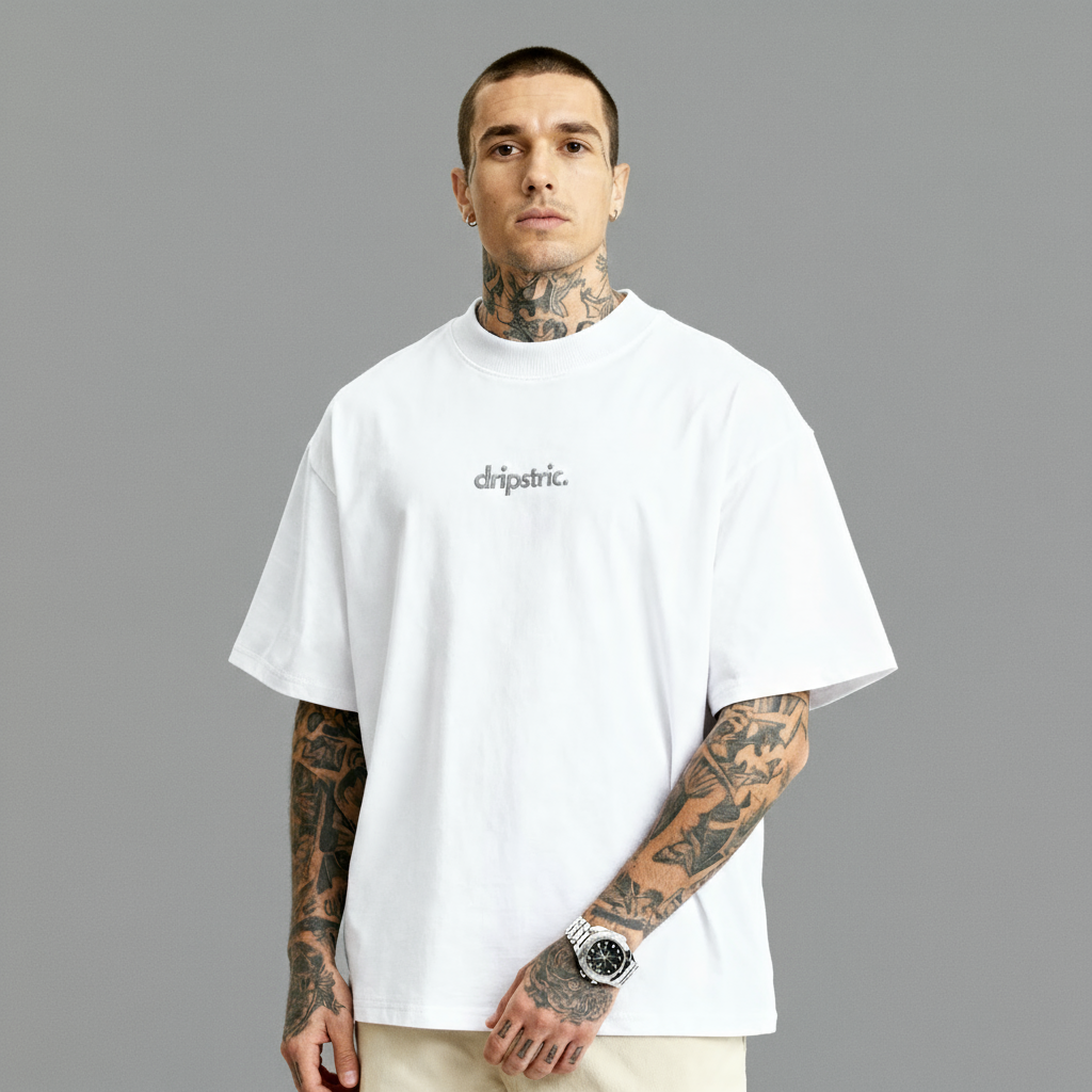 Embroidered Logo - Oversized Tee