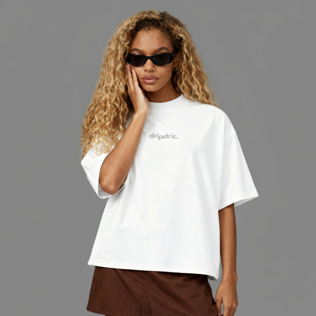 Embroidered Logo - Oversized Tee
