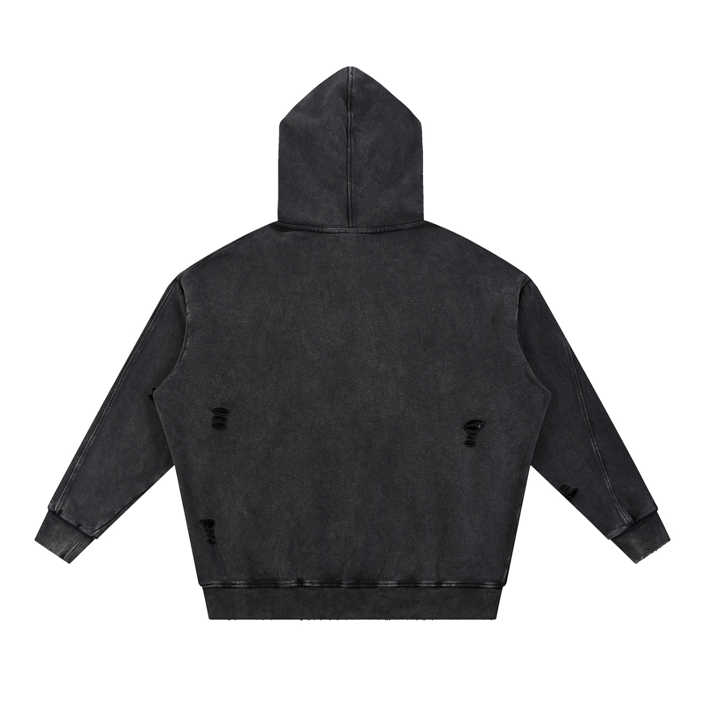 Distressed Panel Hoodie - Dripstric® Edition