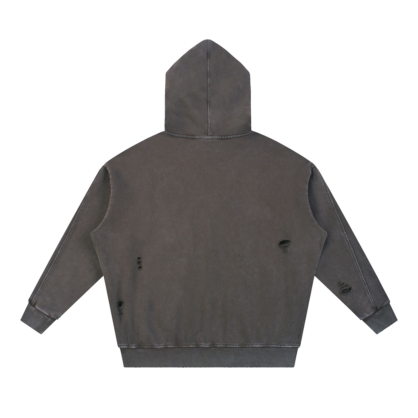 Distressed Panel Hoodie - Dripstric® Edition