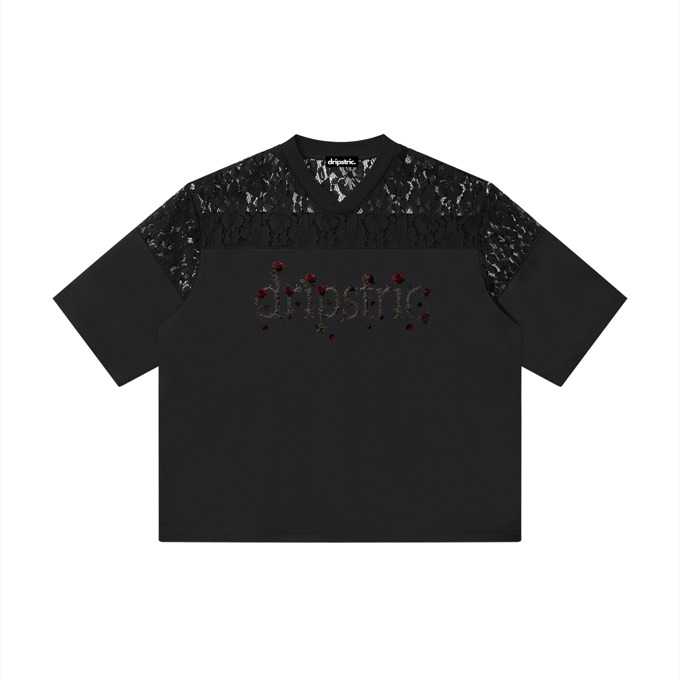 Lace Paneling T-Shirt - Limited Designs (Rosas)
