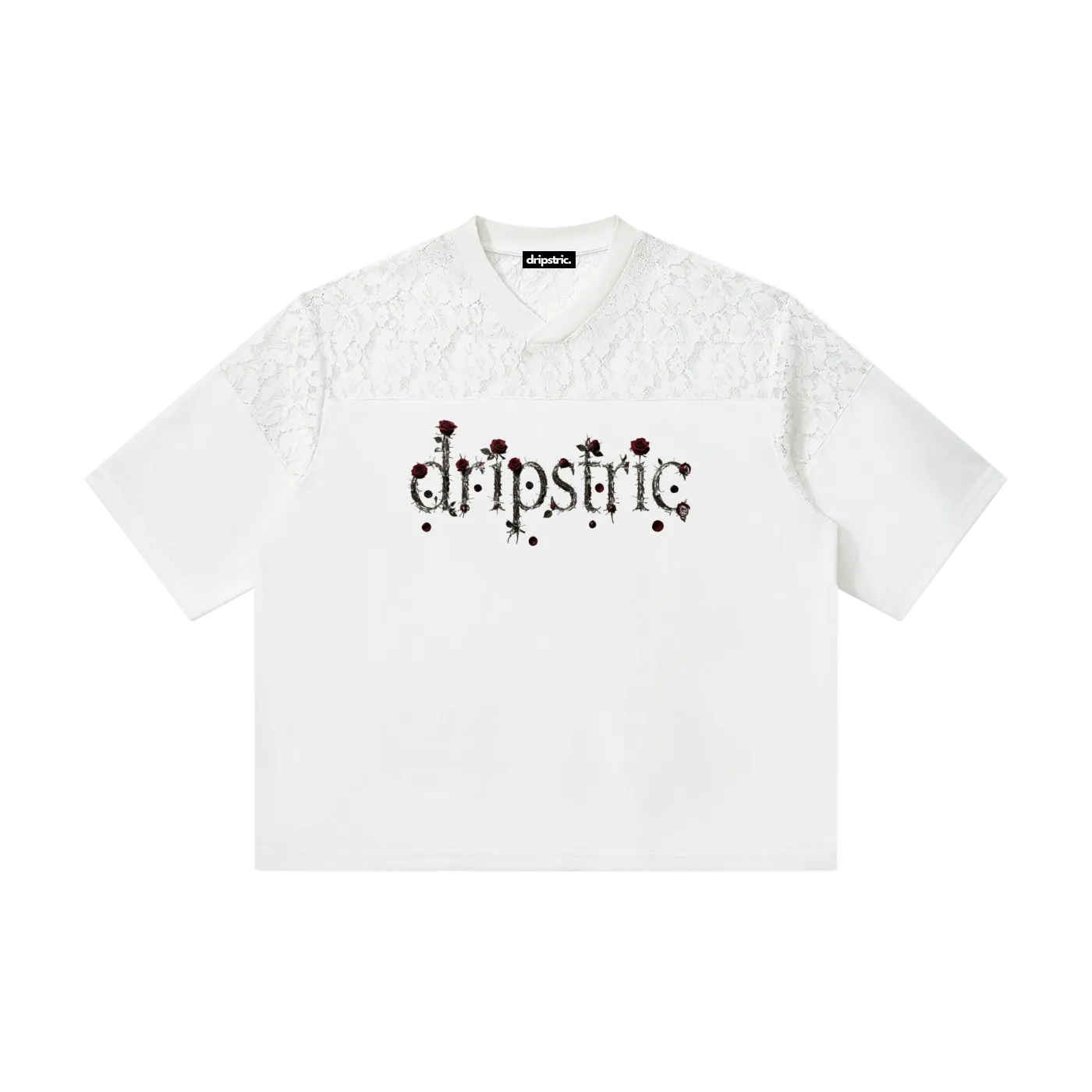 Lace Paneling T-Shirt - Limited Designs (Rosas)