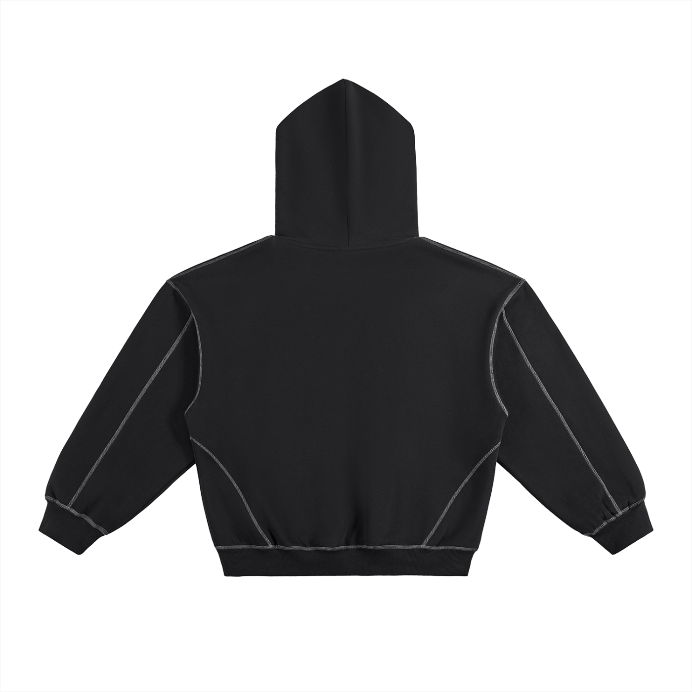 Contrast-Stitched Hoodie - Dripstric® Edition