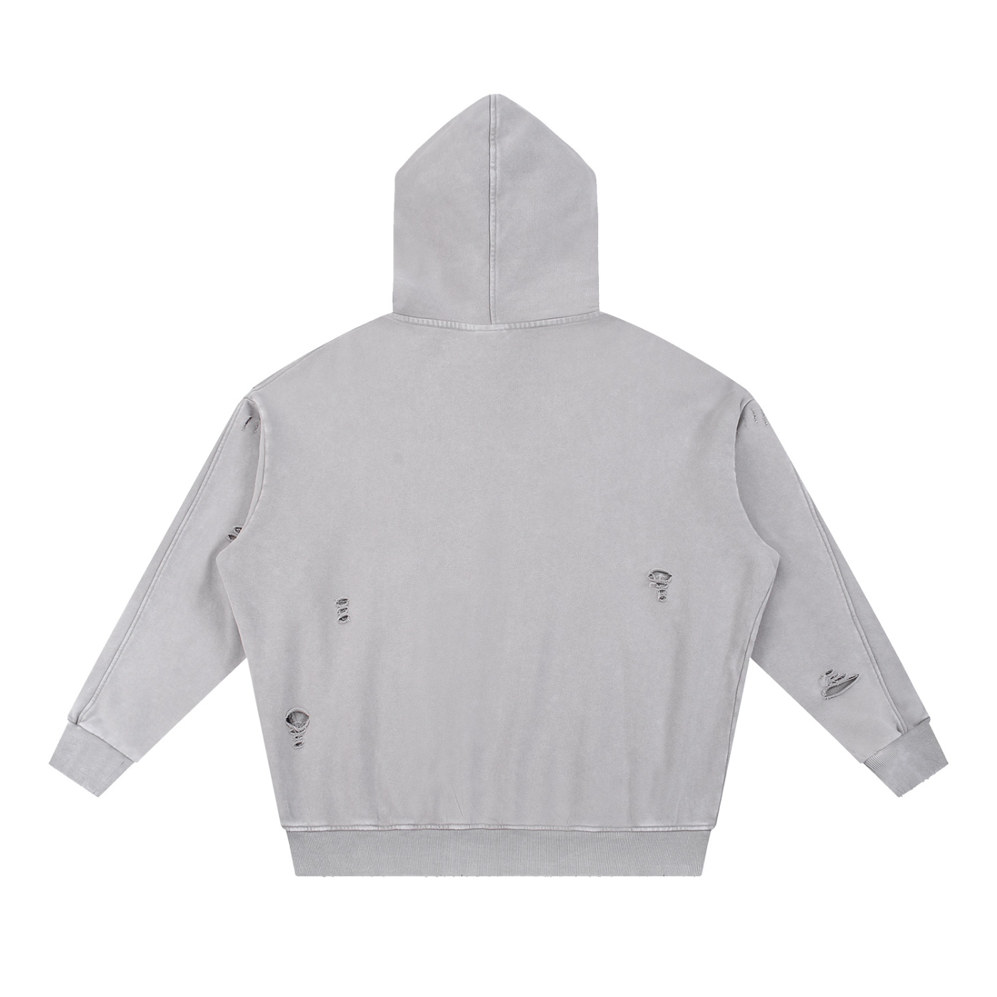 Distressed Panel Hoodie - Dripstric® Edition