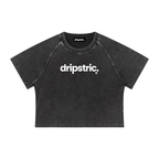 Women's Mineral Wash Raglan Crop T-Shirt