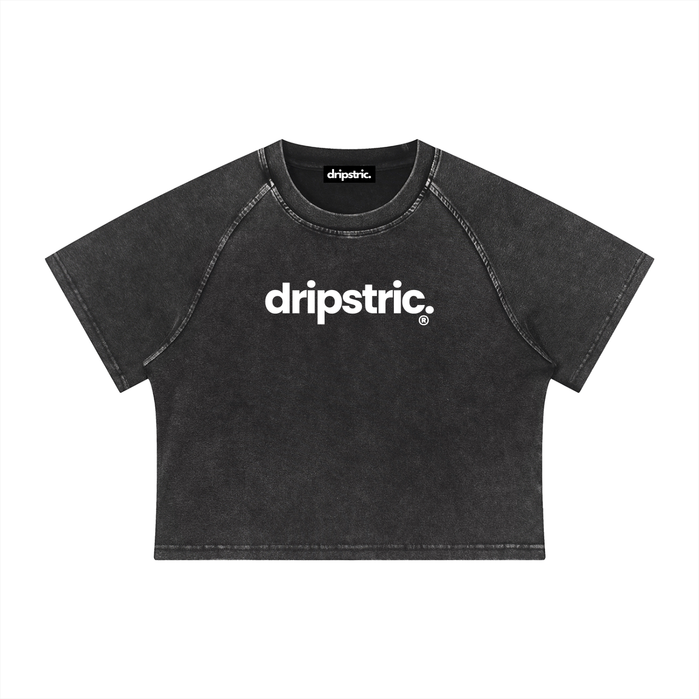 Women's Mineral Wash Raglan Crop T-Shirt