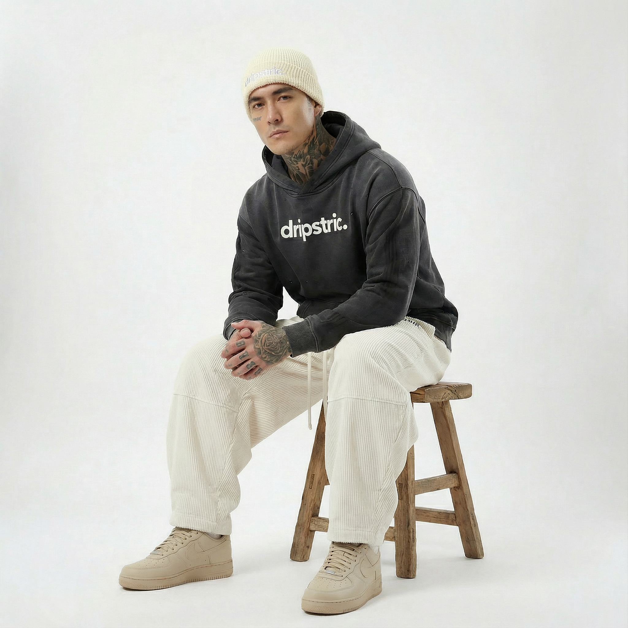 Distressed Hoodie - Dripstric® Edition