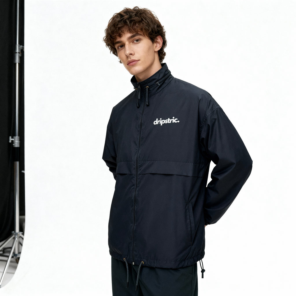 Embroidered Logo Windbreaker