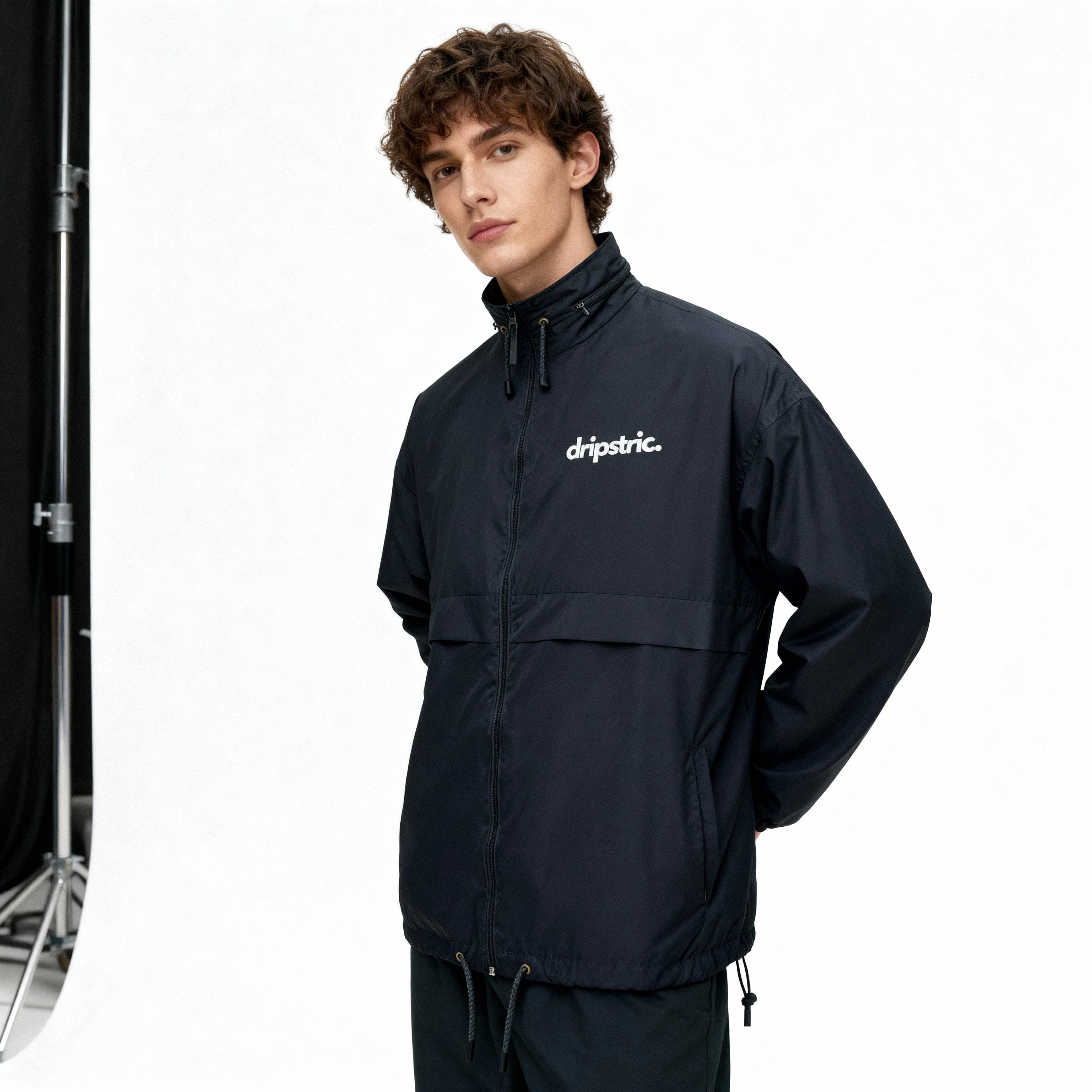Embroidered Logo Windbreaker