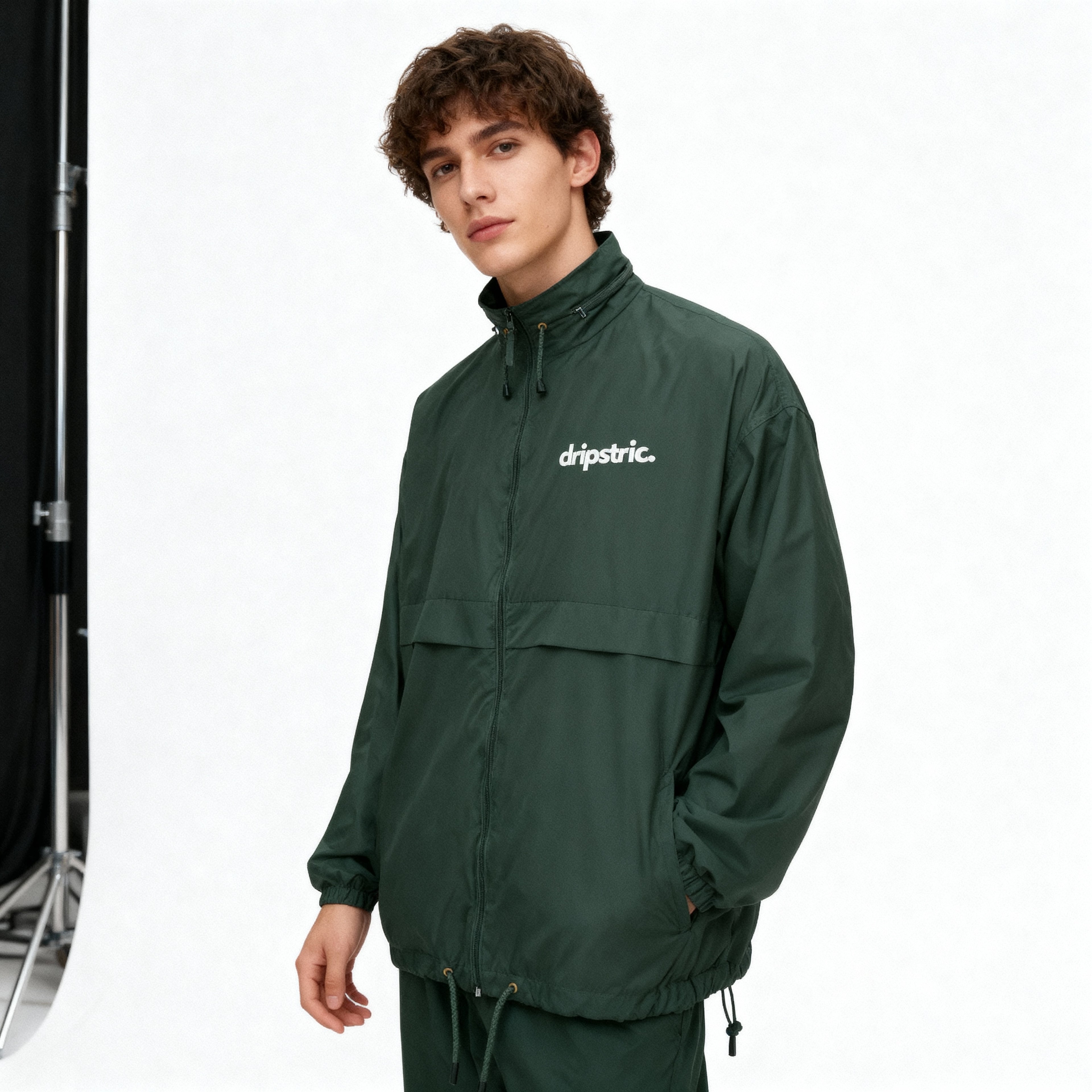 Embroidered Logo Windbreaker