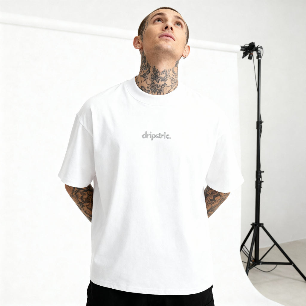 Embroidered Logo Oversize Tee