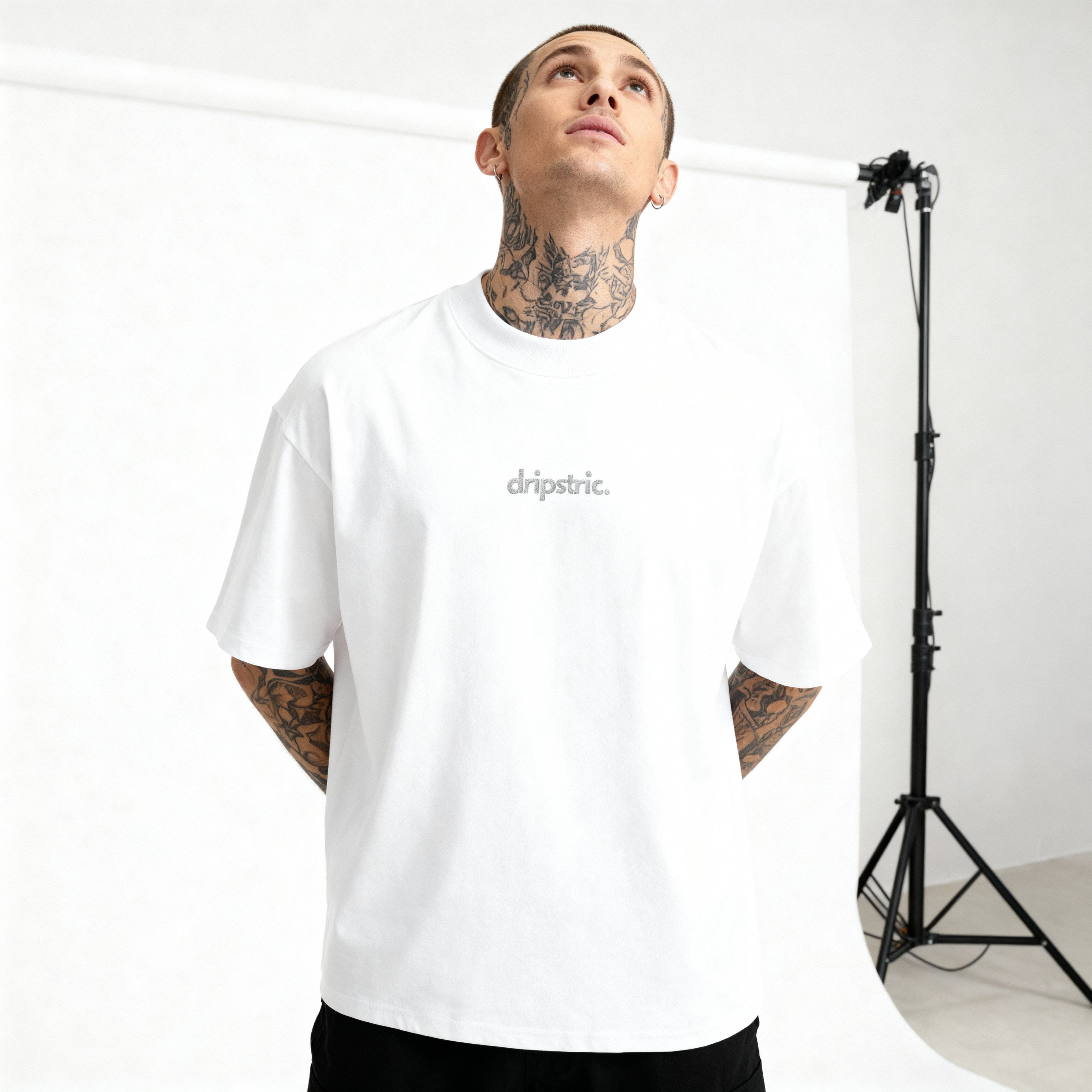 Embroidered Logo Oversize Tee