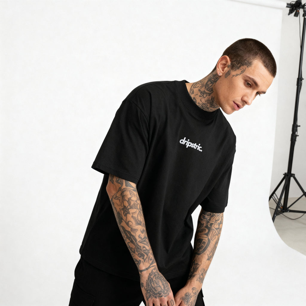 Embroidered Logo Oversize Tee