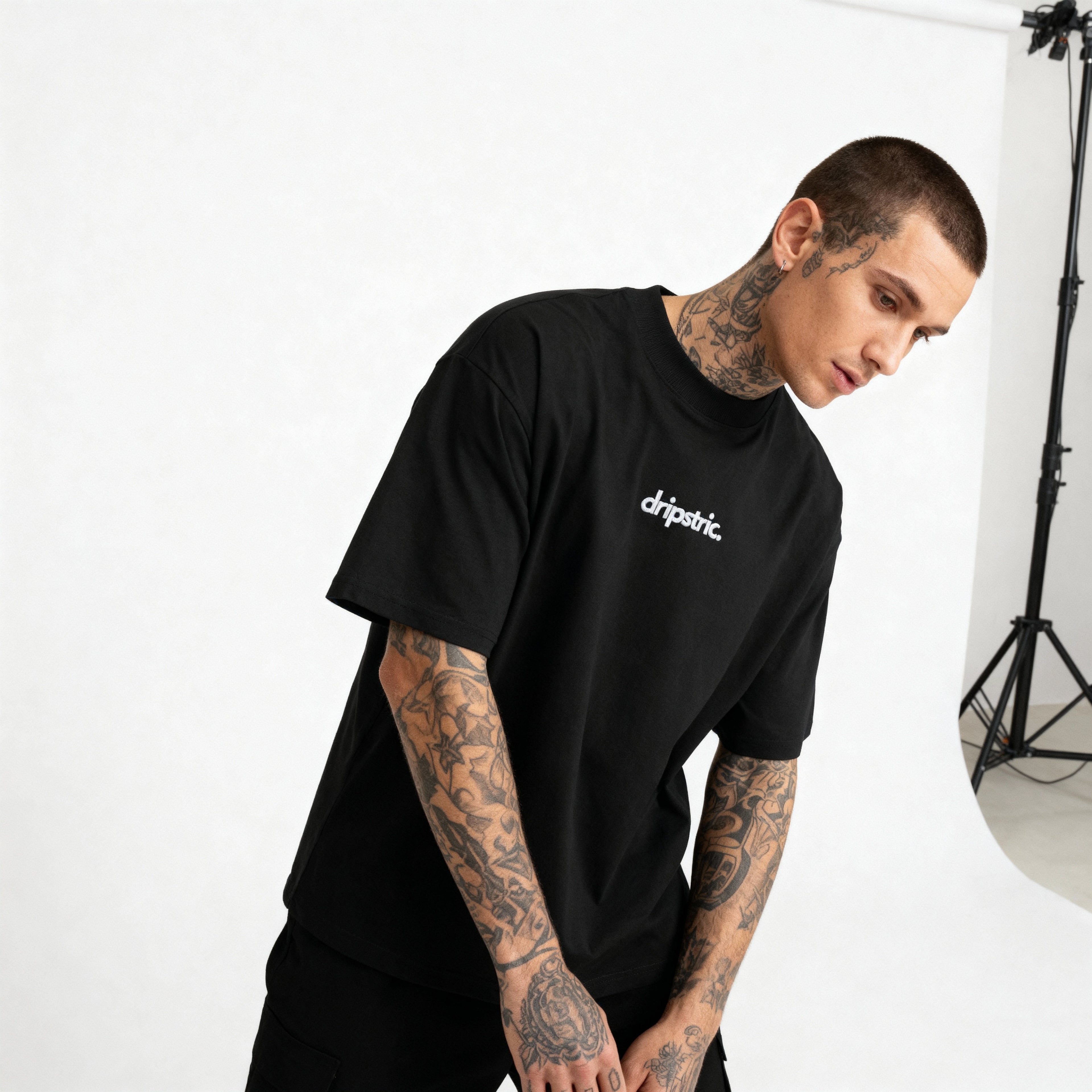 Embroidered Logo Oversize Tee