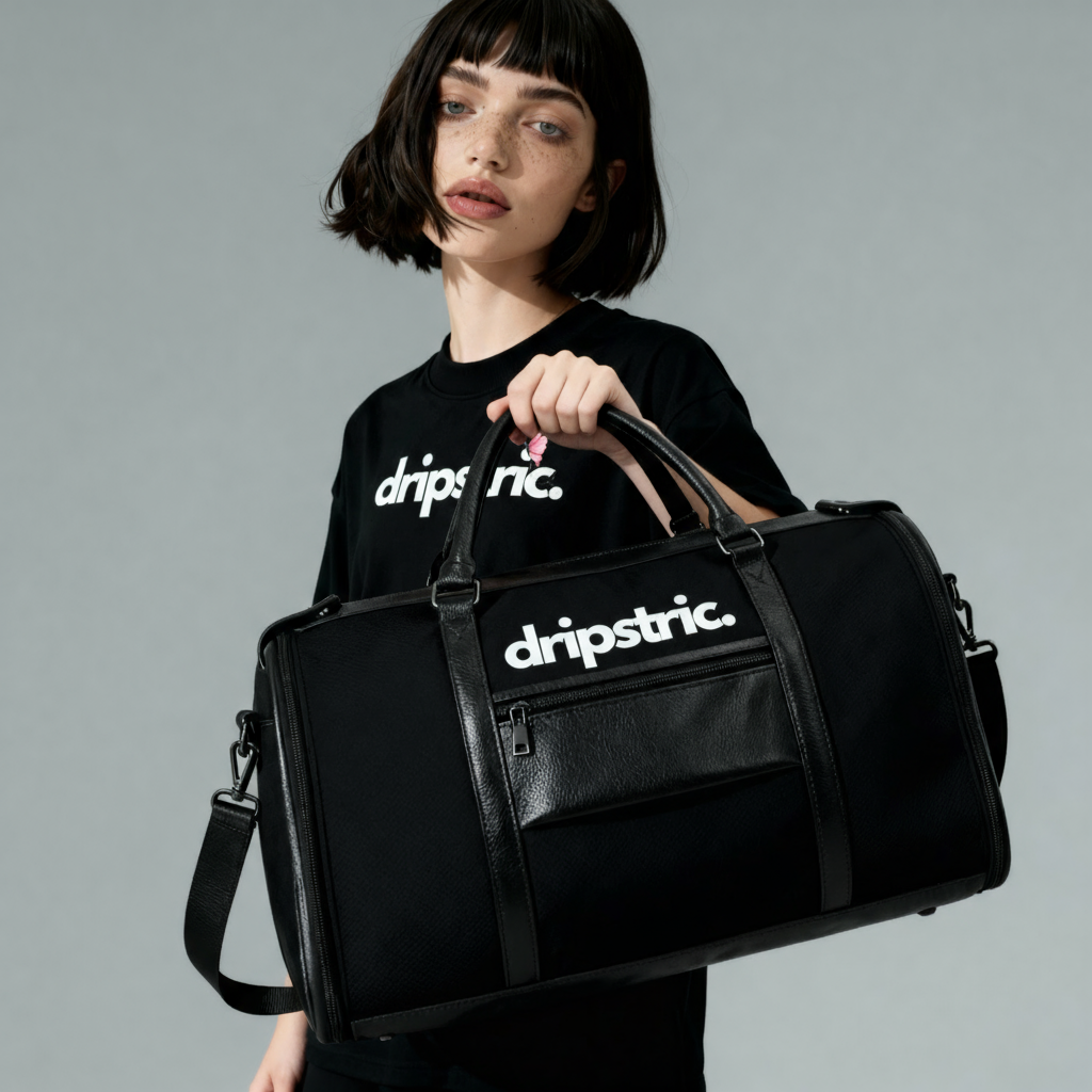 Logo - Leather Duffle Bag