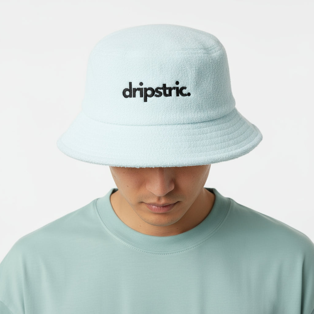 Embroidered Logo Terry Bucket Hat