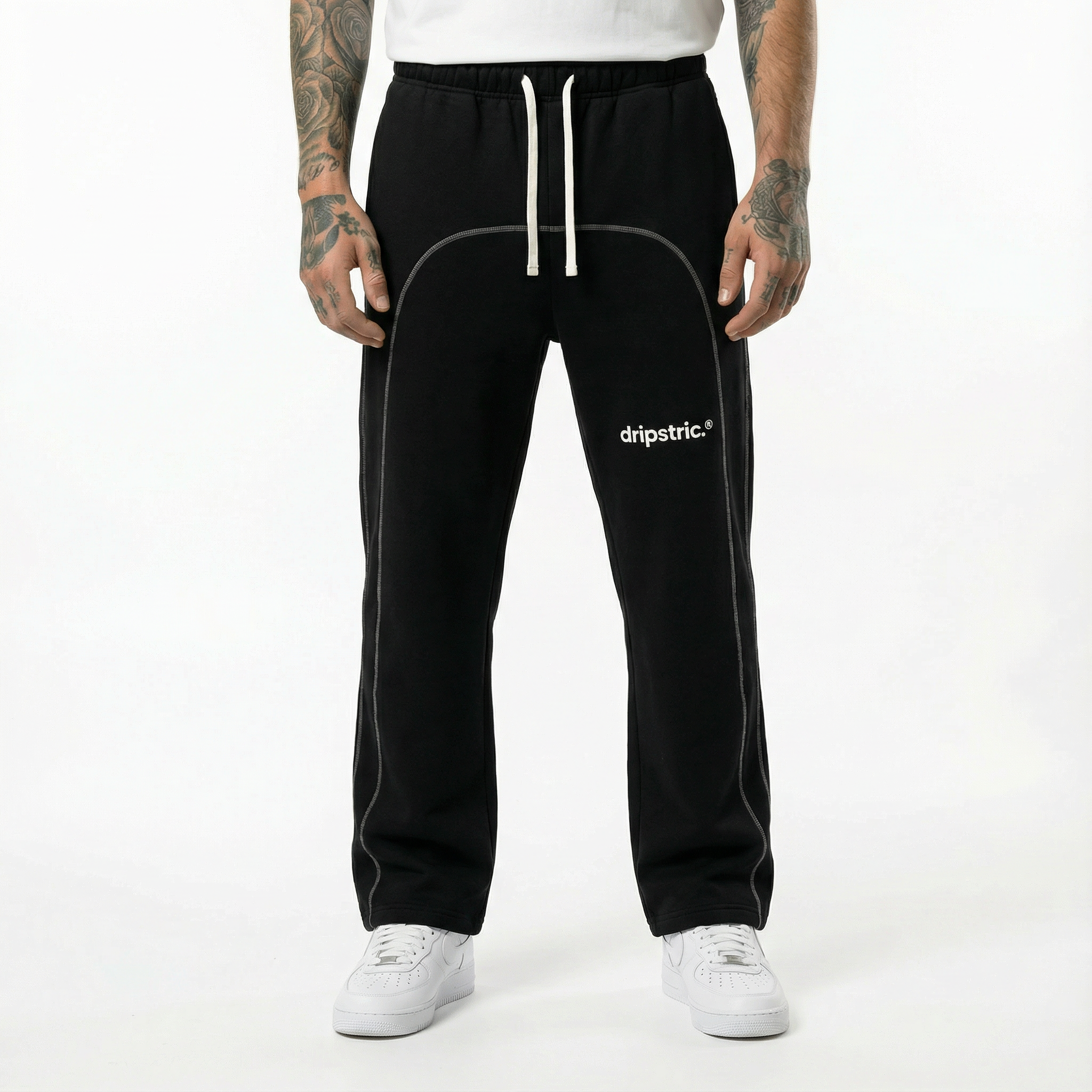 Contrast-Stitched Sweatpants - Dripstric® Edition