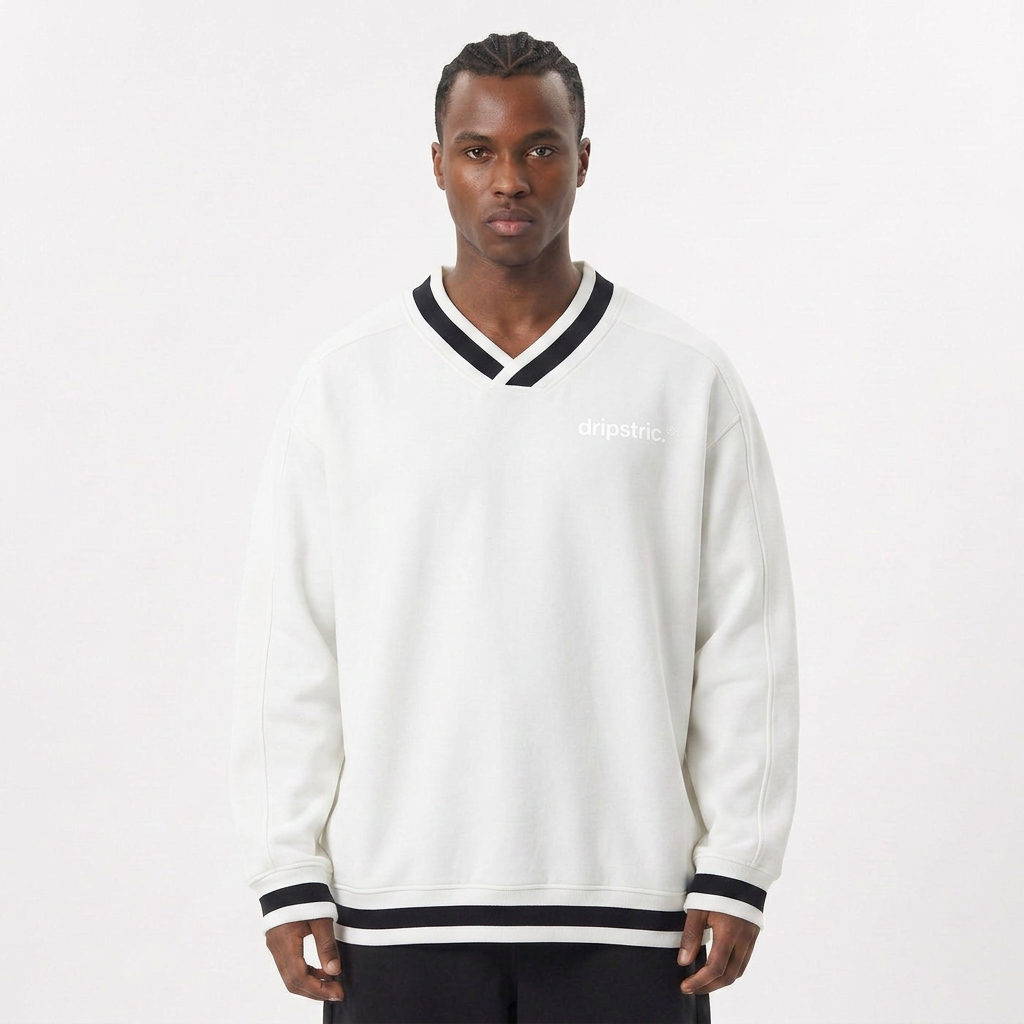V-Neck Sweatshirt -D001