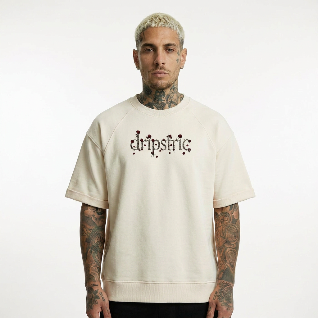 (LIMITED)Short Sweatshirt - Roses