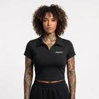 Lapel Crop-Top - D001