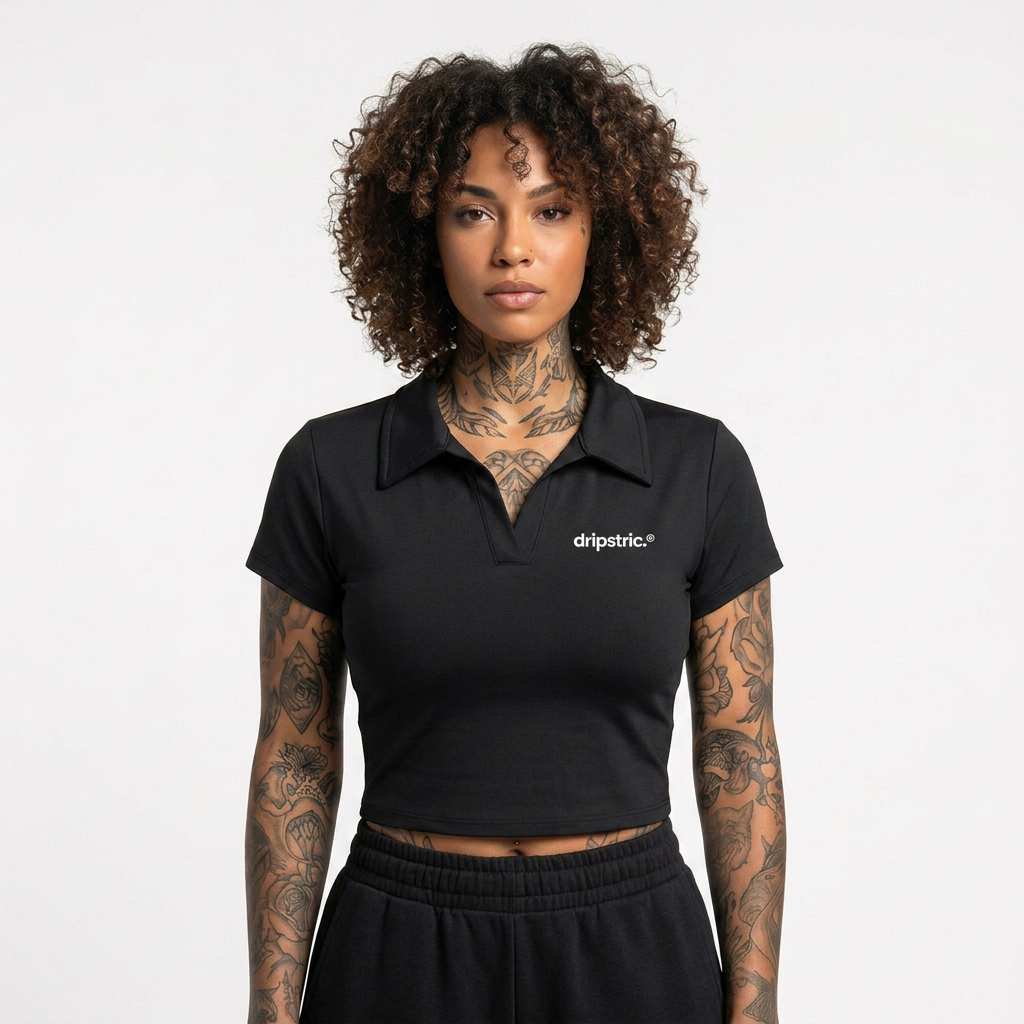 Lapel Crop-Top - D001