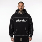 Contrast-Stitched Hoodie - Dripstric® Edition 