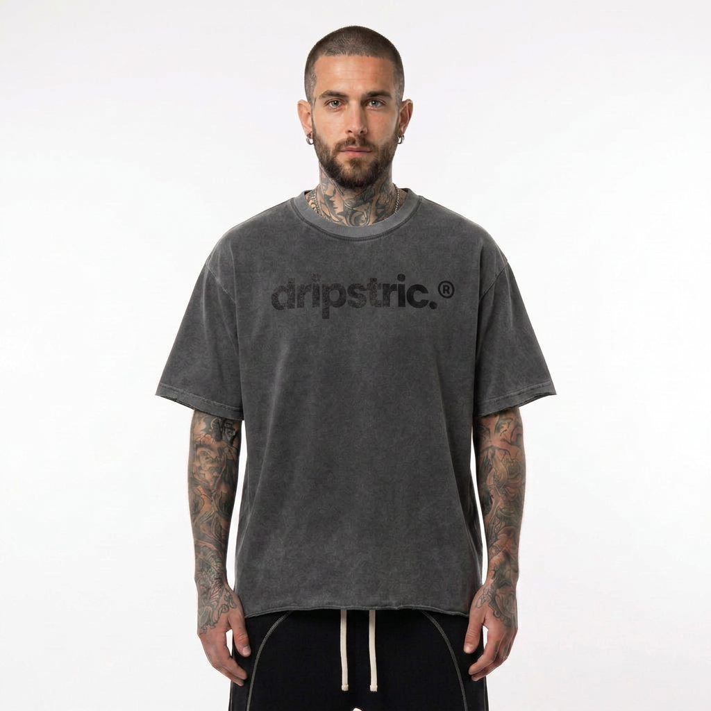Curved Loose Tee - D001