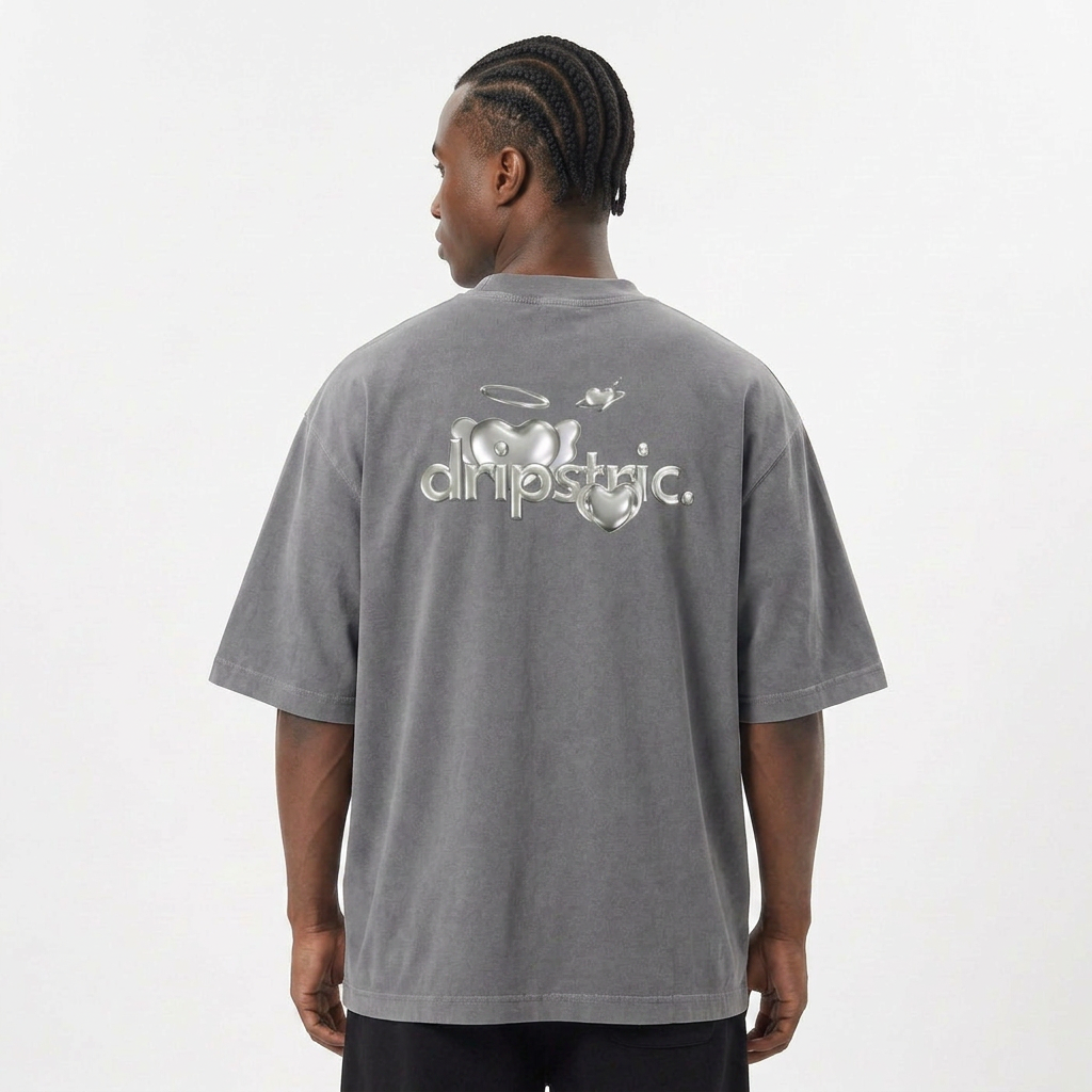 Silver Heart Tee - D001