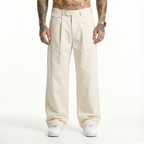 Adjustable Straight Pants - D001