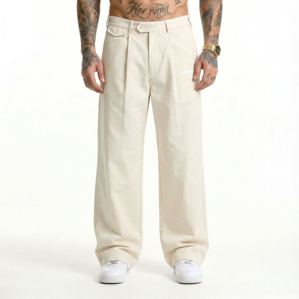 Adjustable Straight Pants - D001