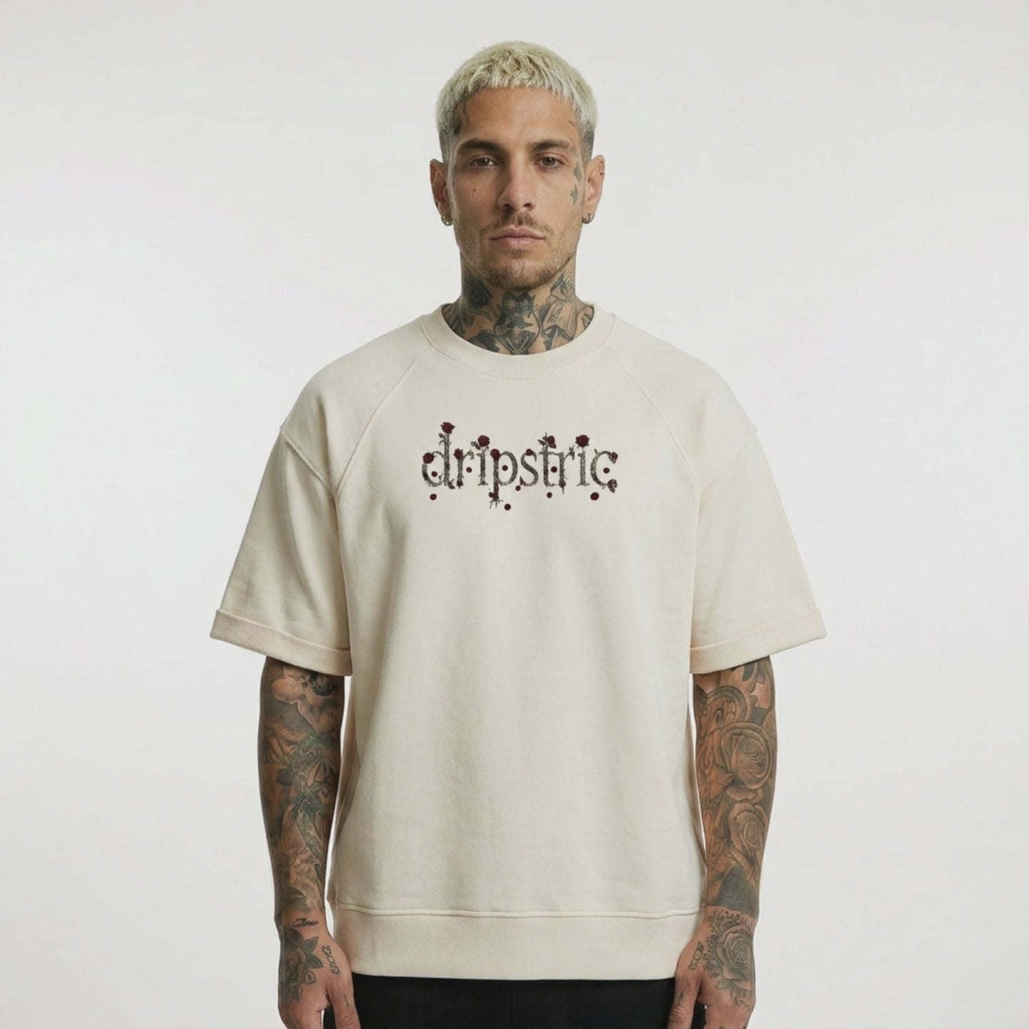 (LIMITED)Short Sweatshirt - Roses